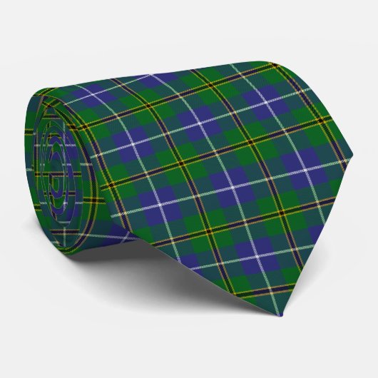 Scottish Clan Turnbull Hunting Tartan Pset Stropdas (Opgerold)