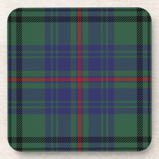 Scottish Clan Walker Tartan Pset Bier Onderzetter (Voorkant)