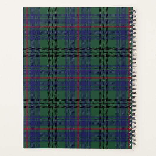 Scottish Clan Walker Tartan Pset Planner (Achterkant)