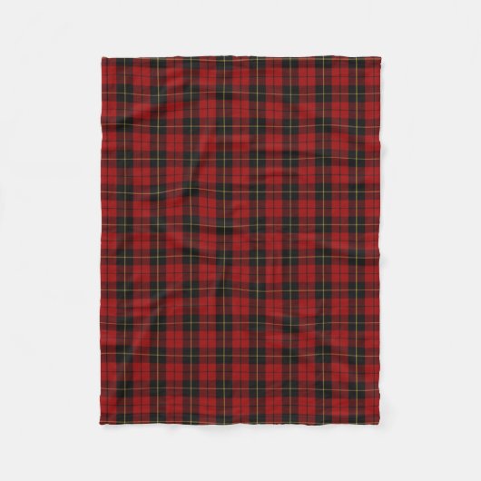 Scottish Clan Wallace Classic Tartan Fleece Deken (Voorkant)