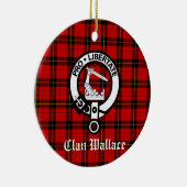 Scottish Clan Wallace Crest Badge  Keramisch Ornament (Rechts)