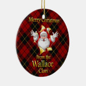 Scottish Clan Wallace kerstornament Keramisch Ornament (Rechts)