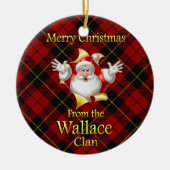 Scottish Clan Wallace kerstornament Keramisch Ornament (Voorkant)
