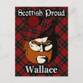 Scottish Clan Wallace Tartan Briefkaart (Voorkant)