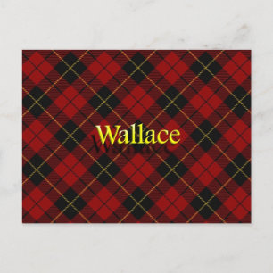 Scottish Clan Wallace Tartan Briefkaart