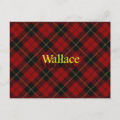 Scottish Clan Wallace Tartan Briefkaart (Voorkant)