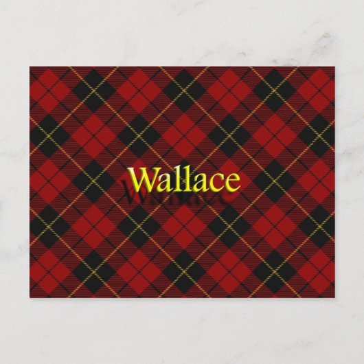 Scottish Clan Wallace Tartan Briefkaart (Voorkant)