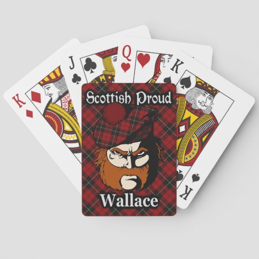 Scottish Clan Wallace Tartan Deck Speelkaarten (Achterkant)