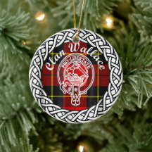 Scottish Clan Wallace Tartan en Crest