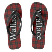 Scottish Clan Wallace Tartan Flop Flops Teenslippers (Voetbed)