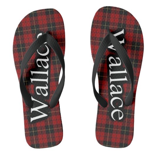 Scottish Clan Wallace Tartan Flop Flops Teenslippers (Voetbed)