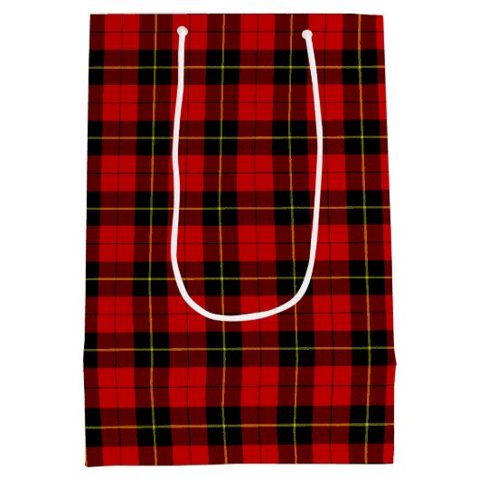 Scottish Clan Wallace Tartan Pattern Medium Cadeauzakje (Achterkant)
