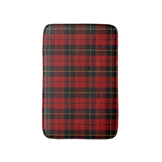 Scottish Clan Wallace Tartan Pset Badmat (Voorkant Verticaal)
