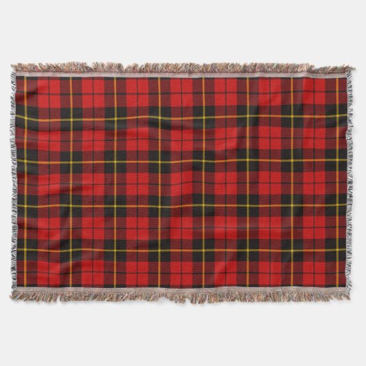 Scottish Clan Wallace Tartan Pset Deken (Voorkant)