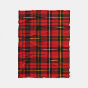 Scottish Clan Wallace Tartan Pset Fleece Deken