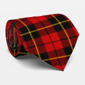 Scottish Clan Wallace Tartan Pset Stropdas (Opgerold)