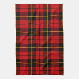 Scottish Clan Wallace Tartan Pset Theedoek