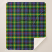 Scottish Clan Watson Tartan Pset Sherpa Deken (Voorkant)