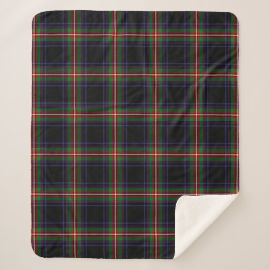 Scottish Clan Watt Tartan Pset Sherpa Deken (Voorkant)