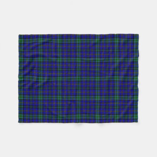 Scottish Clan Weir Tartan Pset Fleece Deken (Voorkant (Horizontaal))