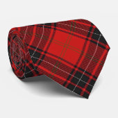 Scottish Clan Wemyss Red en Black Tartan Stropdas (Opgerold)