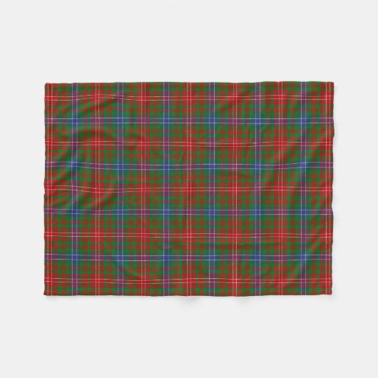 Scottish Clan Wilson Tartan Pset Fleece Deken (Voorkant (Horizontaal))