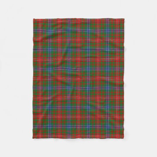 Scottish Clan Wilson Tartan Pset Fleece Deken (Voorkant)