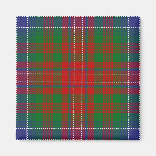 Scottish Clan Wilson Tartan Pset Magneet (Voorkant)