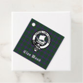 Scottish Clan Wood Crest & Tartan Bedankjes Labels (In situ)