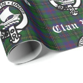 Scottish Clan Wood Crest & Tartan Cadeaupapier (Rol Hoek)