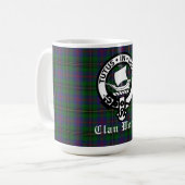Scottish Clan Wood Crest & Tartan Koffiemok (Voorkant links)