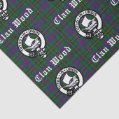 Scottish Clan Wood Crest & Tartan Tissuepapier (Detail)