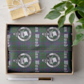 Scottish Clan Wood Crest & Tartan Tissuepapier (Geschenk)