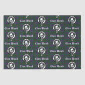 Scottish Clan Wood Crest & Tartan Tissuepapier (Voorkant)