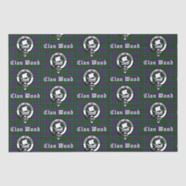 Scottish Clan Wood Crest & Tartan Tissuepapier