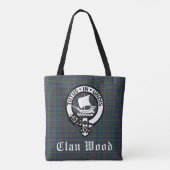 Scottish Clan Wood Crest & Tartan Tote Bag (Achterkant)