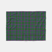 Scottish Clan Wood Tartan Fleece Deken (Voorkant (Horizontaal))