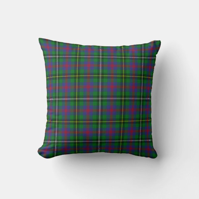 Scottish Clan Wood Tartan Pset Kussen (Voorkant)