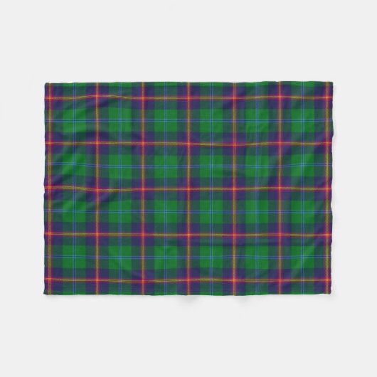 Scottish Clan Young Tartan Pset Fleece Deken (Voorkant (Horizontaal))