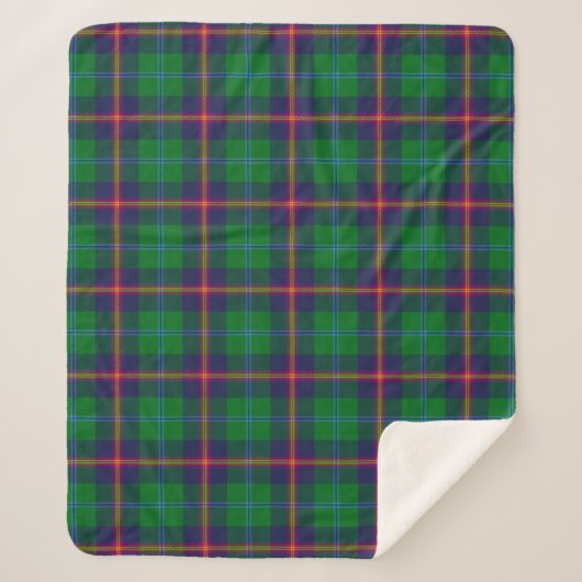 Scottish Clan Young Tartan Pset Sherpa Deken (Voorkant)