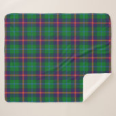 Scottish Clan Young Tartan Pset Sherpa Deken (Voorkant (horizontaal))