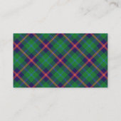 Scottish Clan Young Tartan Pset Visitekaartje (Achterkant)
