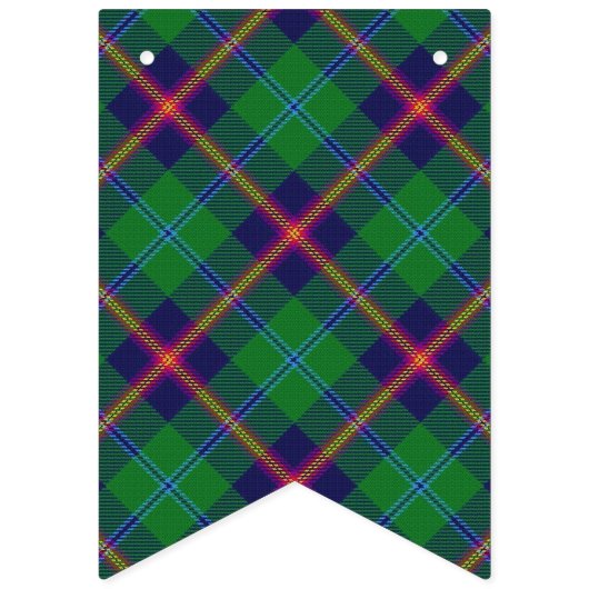 Scottish Clan Young Tartan Vlaggetjes (Eerste vlag)