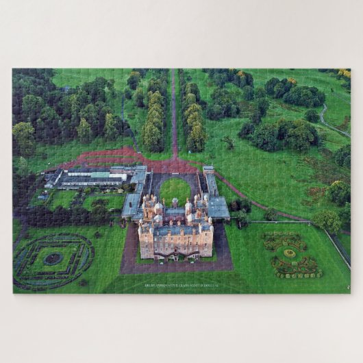 Scottish Clans Scott & Douglas - Drumlanrig Castle Legpuzzel (Horizontaal)