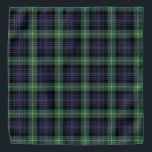 Scottish Classic Paars Black Green Tartan Pset Bandana<br><div class="desc">Schuif de kleuren van een goede oude traditie met deze paarse groene gele en zwarte tartan platte kleurenpoot.</div>