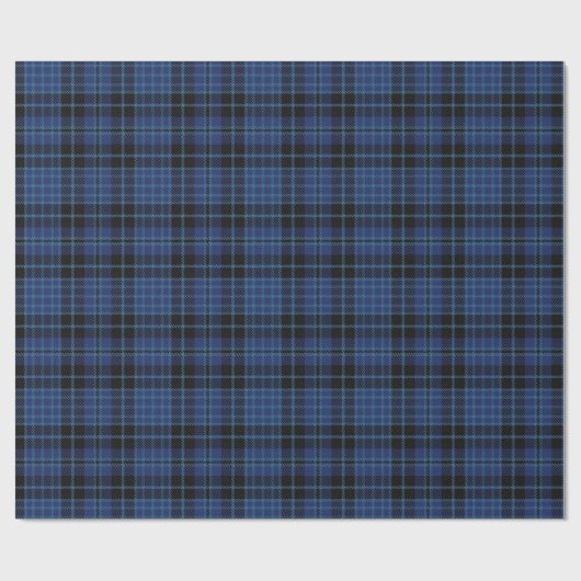 Scottish Clergy Blue White Tartan Pset Cadeaupapier (Vlak)