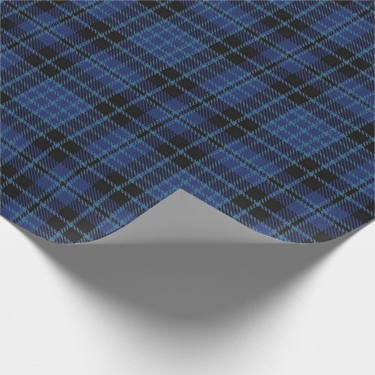 Scottish Clergy Blue White Tartan Pset Cadeaupapier (Hoek)