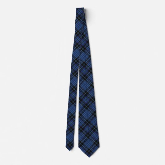 Scottish Clergy Blue White Tartan Pset Stropdas (Achterkant)