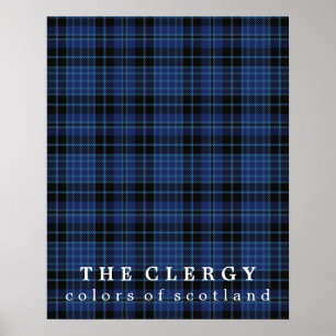Scottish Clergy Colors of Scotland Tartan Poster