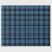 Scottish Clergy Tartan Blue en Black Pset Cadeaupapier (Vlak)